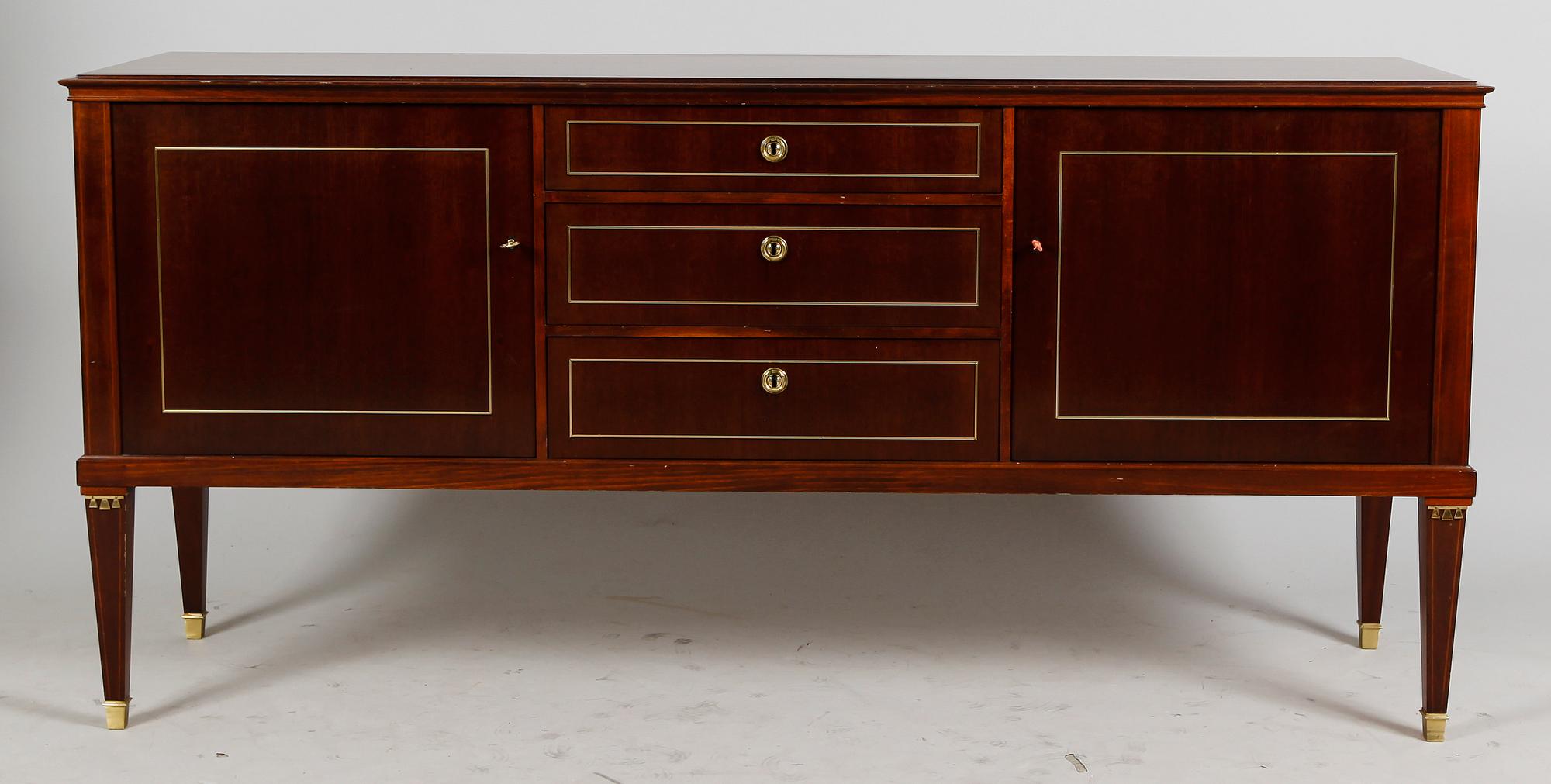 MATSALSMÖBEL, 11 delar, gustaviansk stil, 1900-talets andra hälft.