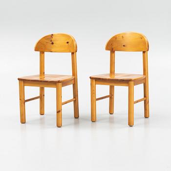 Rainer Daumiller, a set of 6 pine chairs, Denmark, late 20th century.