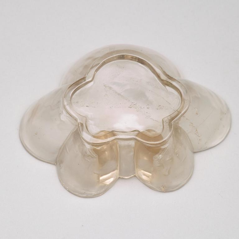 A rock chrystal brush washer, Qing dynasty, 19th Century.