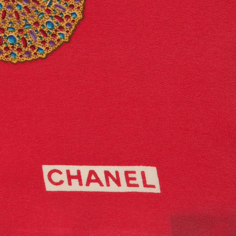 CHANEL, a silk scarf.