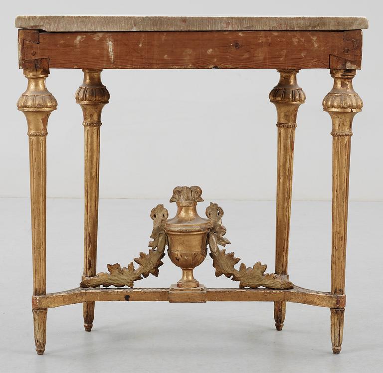 A Gustavian late 18th Century console table.