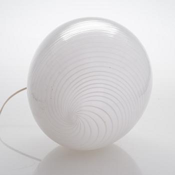 A 1970s/80s table lamp '4016' in glass from Orno Stockmann, Finland.