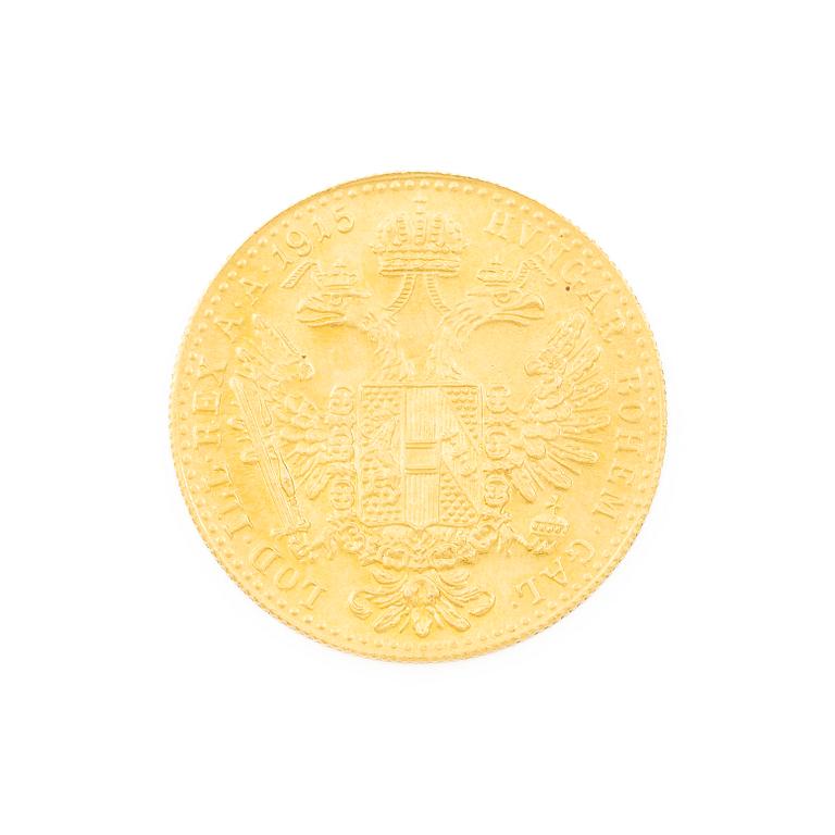 Guldmynt, Österrike-Ungern, 1 Ducat, 1915.