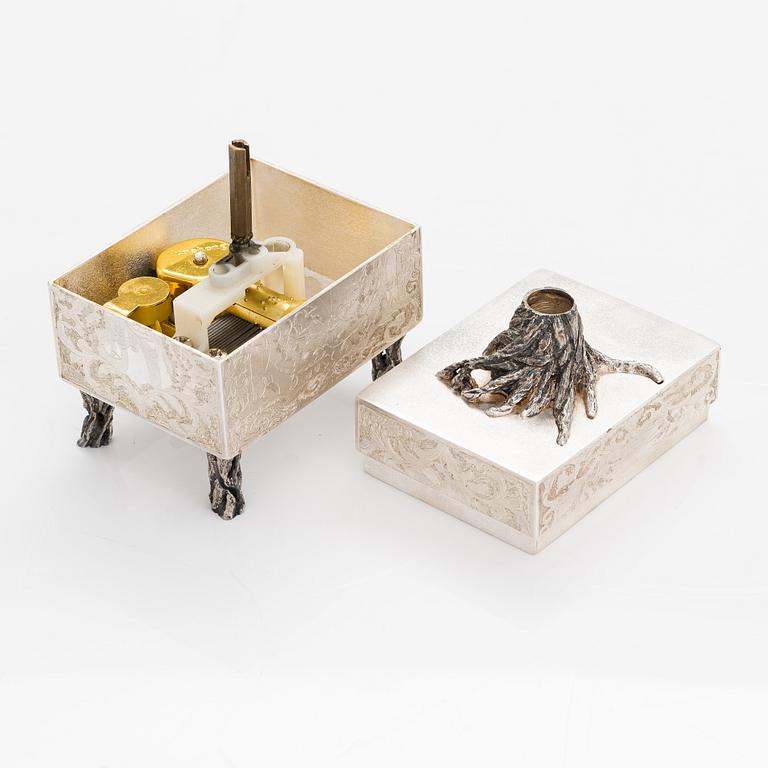 Mikko T. Pyykönen, 'Laputa', a music box in sterling silver, 2018. Unique.