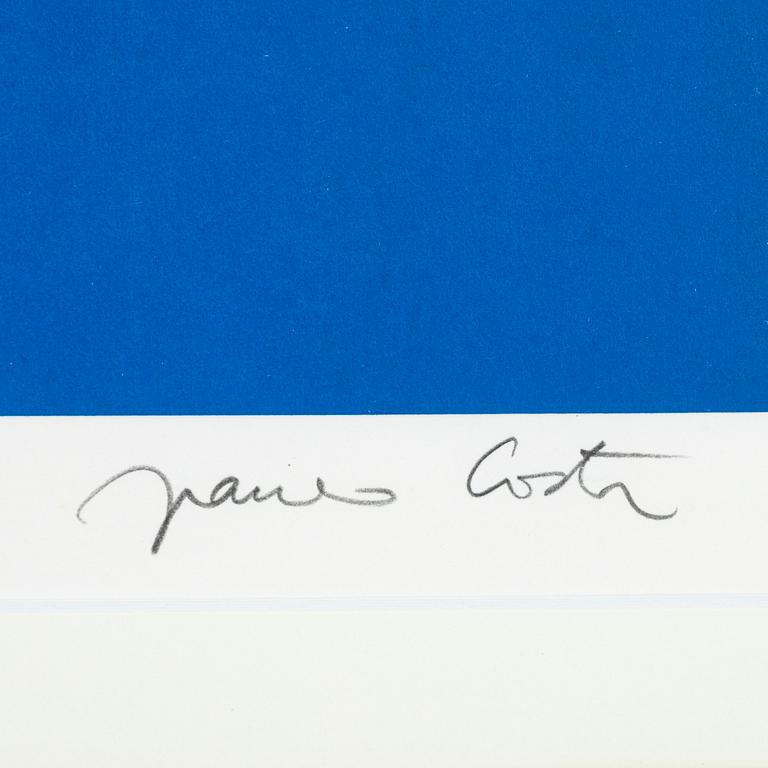 Franco Costa, silkscreen in colours, signed XV/L.