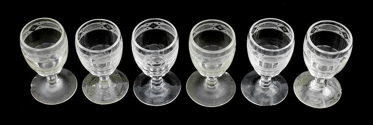 STARKVINSGLAS, 12 st, 1800-talets mitt.