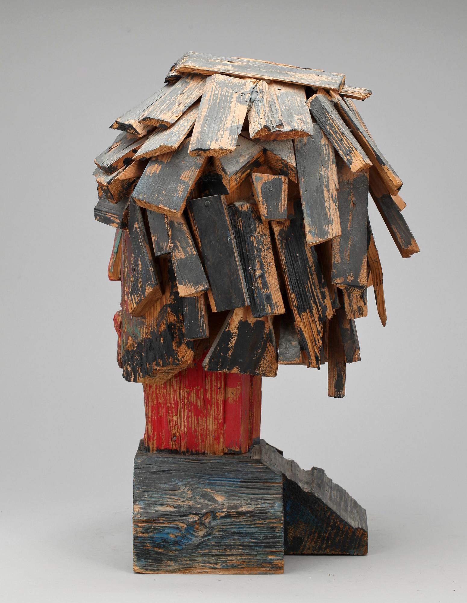 SKULPTUR, trä, Carl Allan Pettersson, signerad, numrerad 471 och daterad -68.