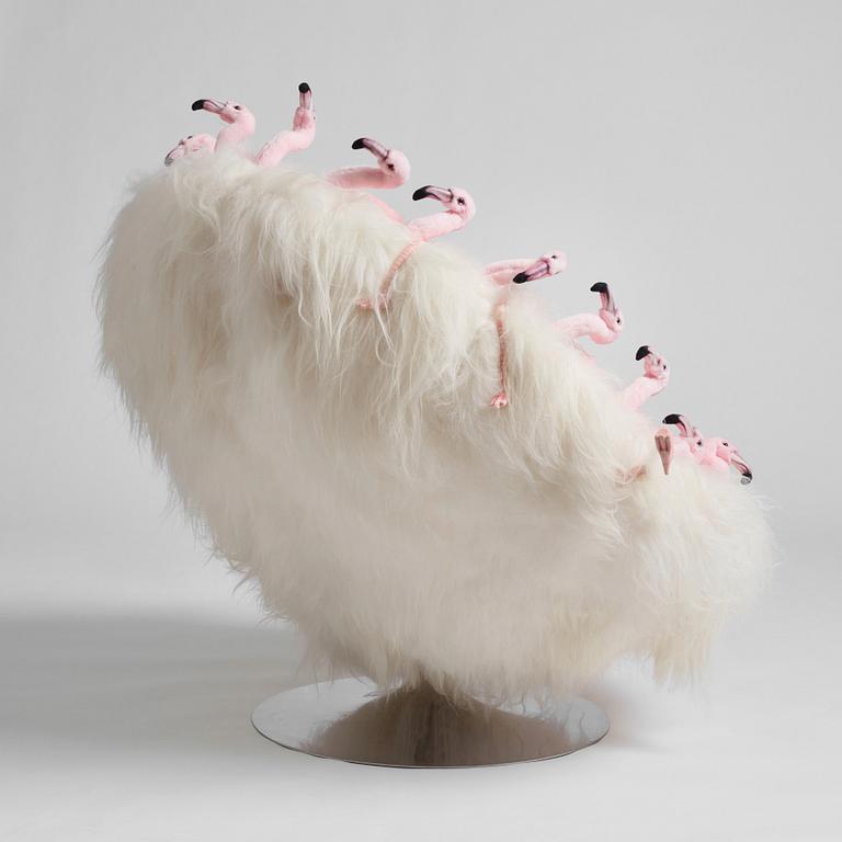 Alexis Verstraeten & Pauline Montironi, "Miss Flamingo" fåtölj, AP Collection, ed. AP1, Belgien 2017.
