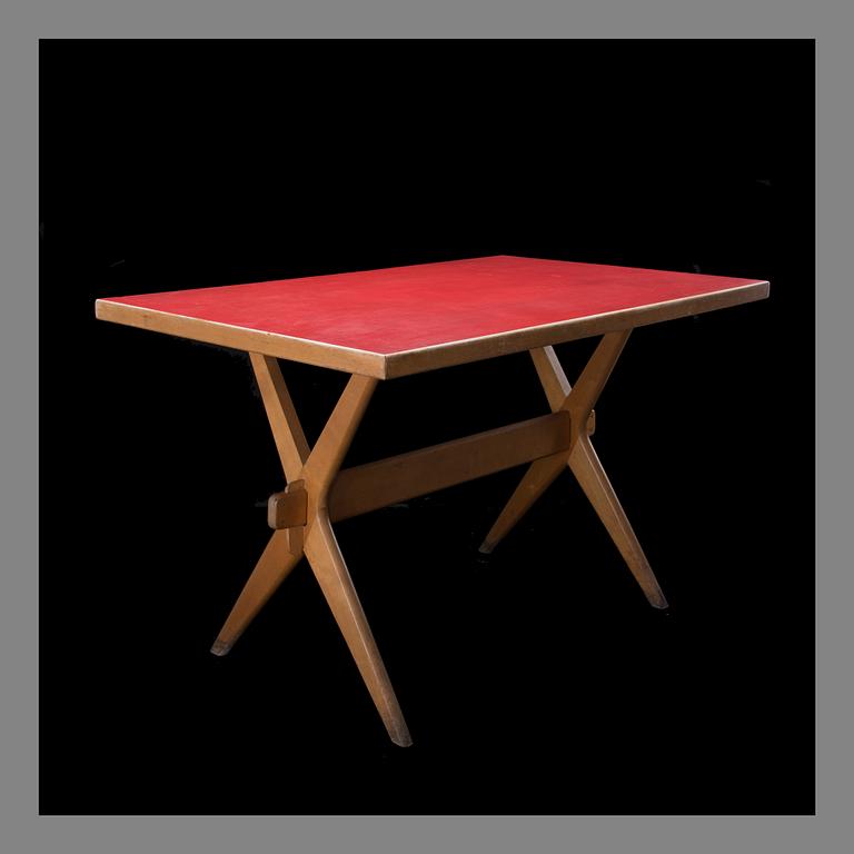 ILMARI TAPIOVAARA, X-LEGGED TABLE. Keravan puuteollisuus, 1940s.