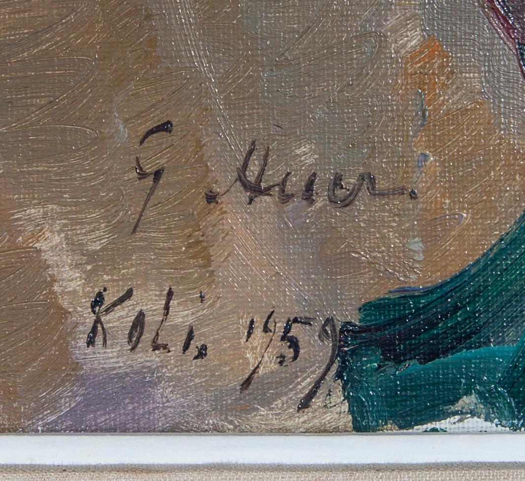 GRIGOR AUER, olja på duk, signerad och daterad Koli 1959.