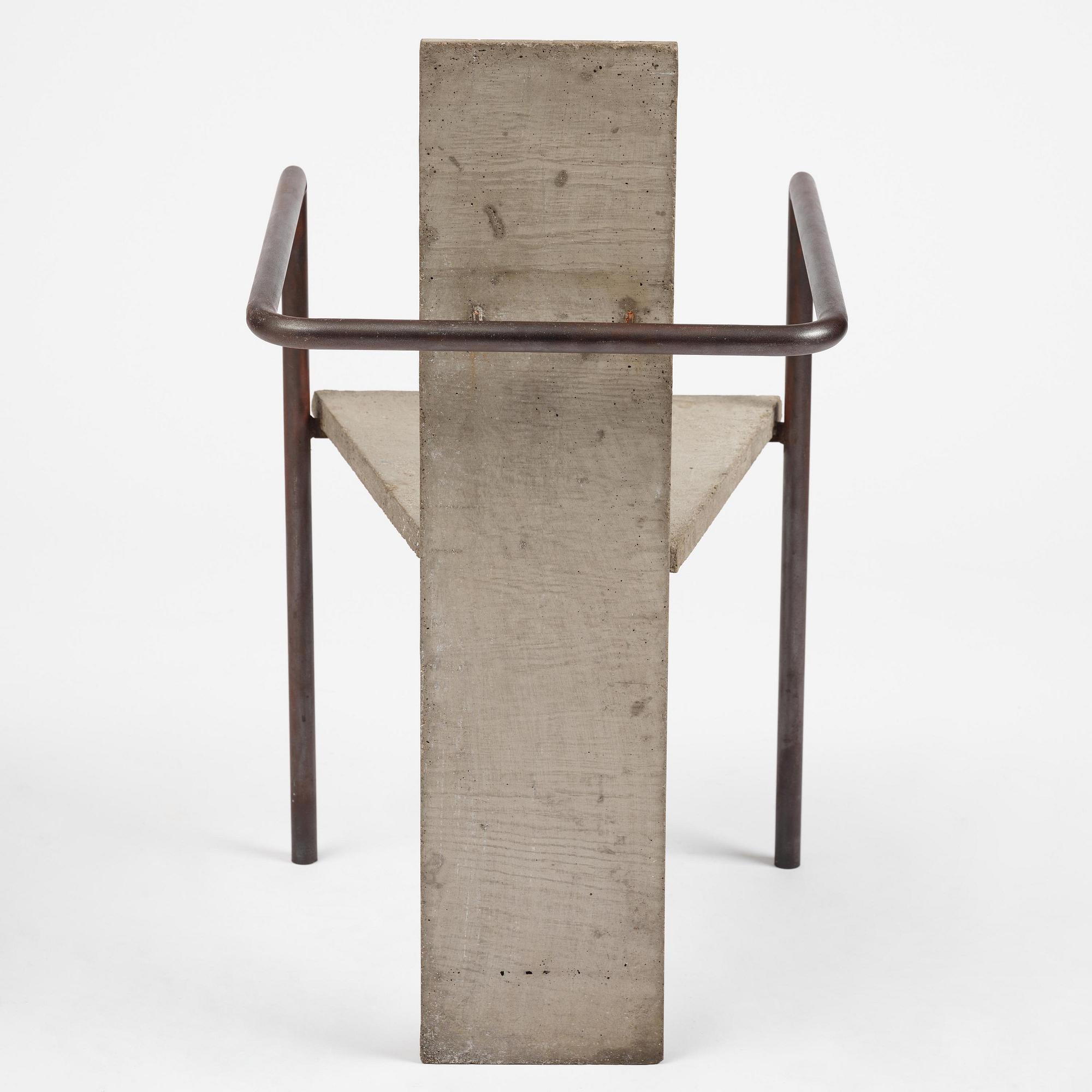 Jonas Bohlin, karmstol, "Concrete", ed. 86/100, Källemo, Värnamo, efter 1981.
