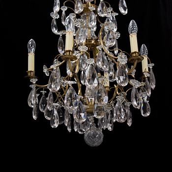 A Baroque style chandelier, mid 20th Century.