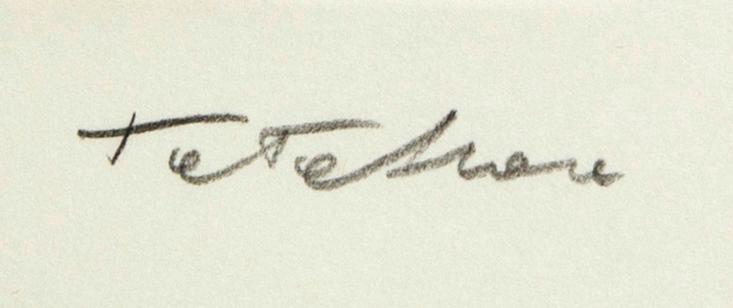 Ernesto Tatafiore, etching signed and numbered 12/60.