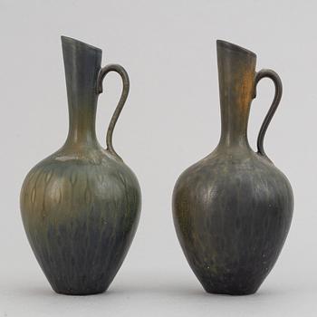 Gunnar Nylund, a set of six stoneware vases and a bowl for Rörstrand.