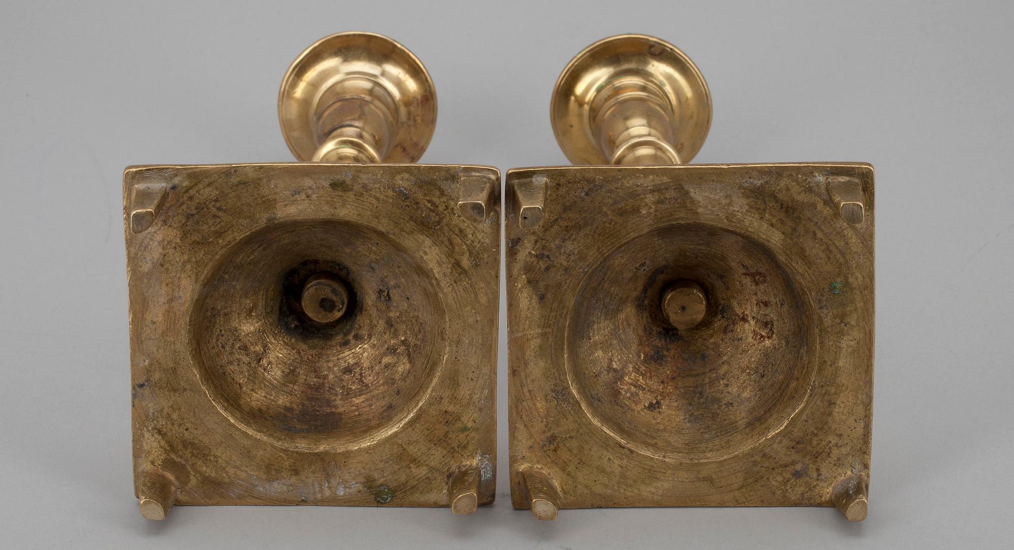 LJUSSTAKAR, ett par, barock, Mellaneuropa, 1700-talets början.