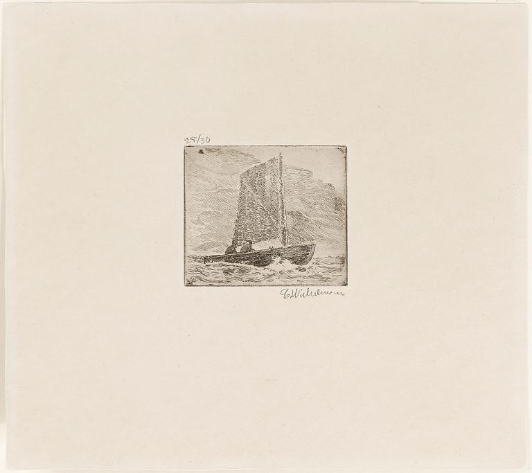 CARL WILHELMSON, etsning, signerad, numrerad 25/30.