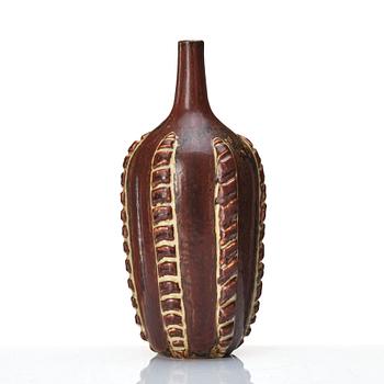 Axel Salto, a stoneware 'sung' glazed stoneware vase, Royal Copenhagen, Danmark 1985-89, model 21491.