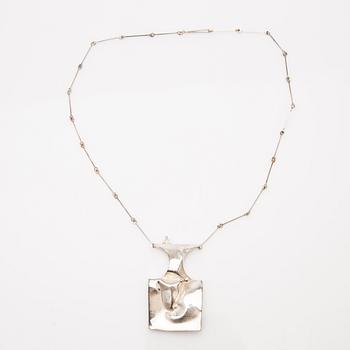 Björn Weckström, necklace, "Barbarella", sterling silver, for Lapponia, Finland.