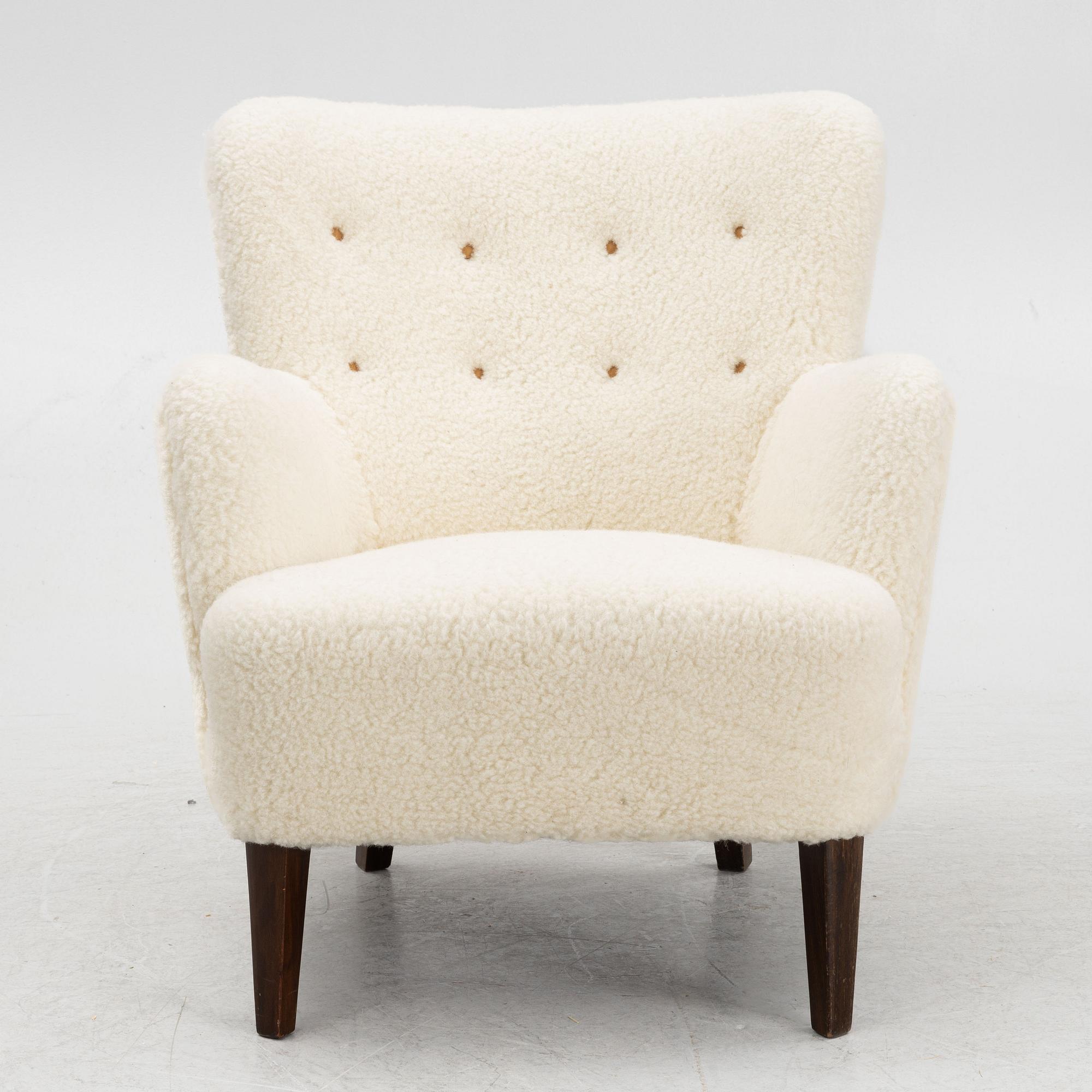 Peter Hvidt & Ola Mölgaard Nielsen, armchair, model 1748, Fritz Hansen, Denmark.