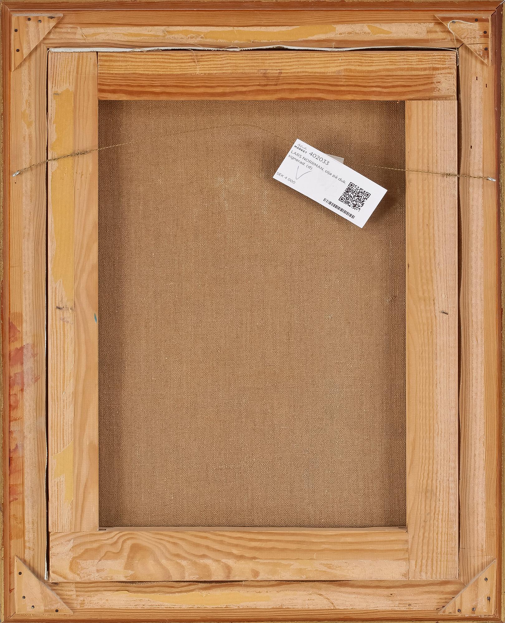 LARS NORRMAN, olja på duk, signerad.