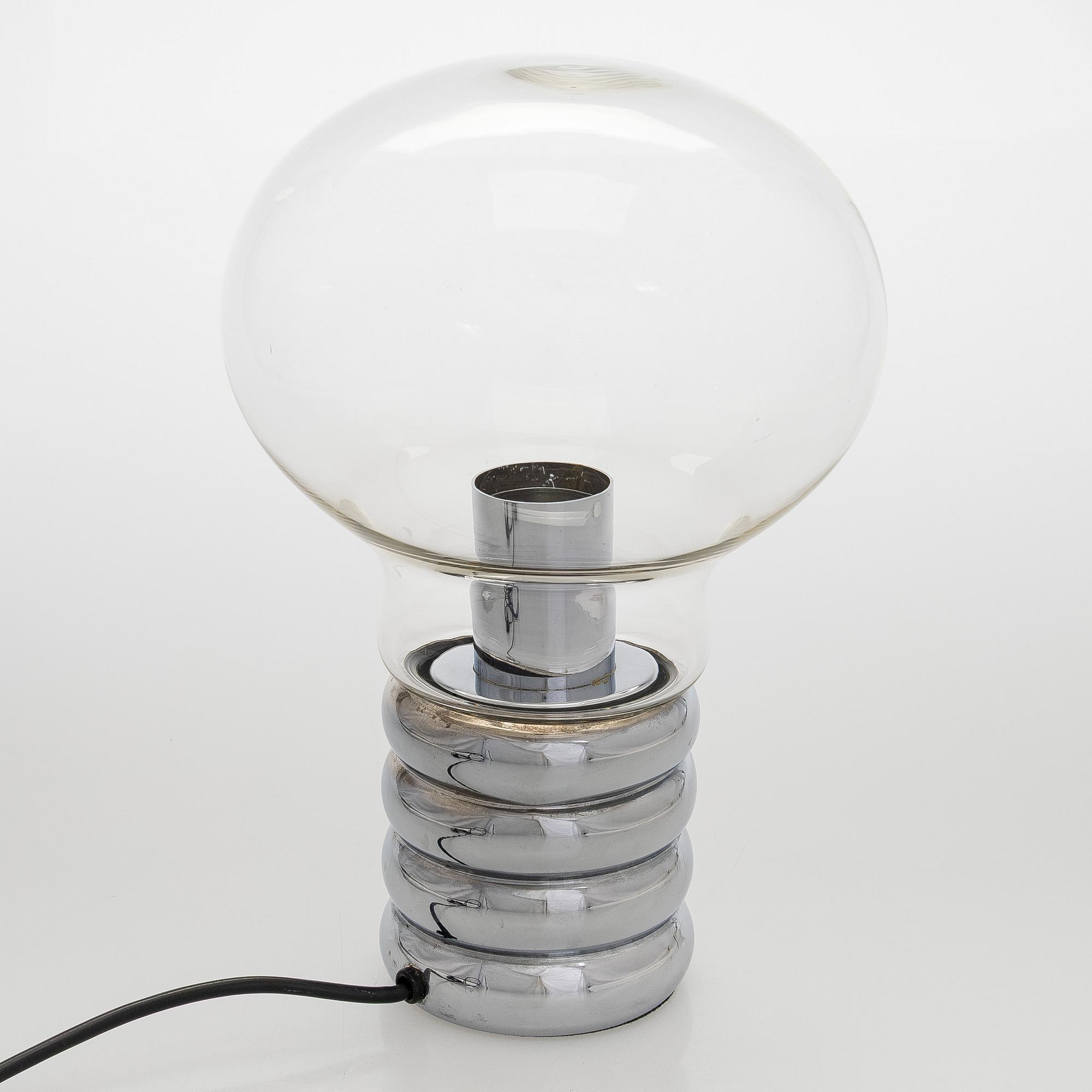 Ingo Maurer, pöytävalaisin, "Bulb", Design M, 1900-luvun toinen puolisko.