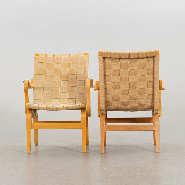 BRUNO MATHSSON, A pair of "Eva" armchairs for Dux and Karl Andersson.