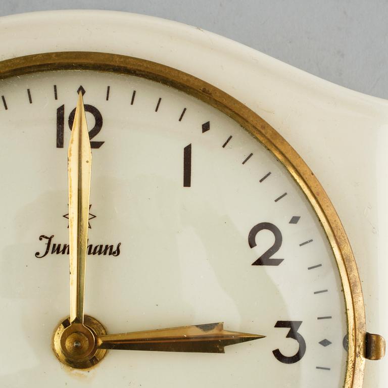VÄGGUR med TIMER, Junghans, Tyskland, omkring 1900-talets mitt.
