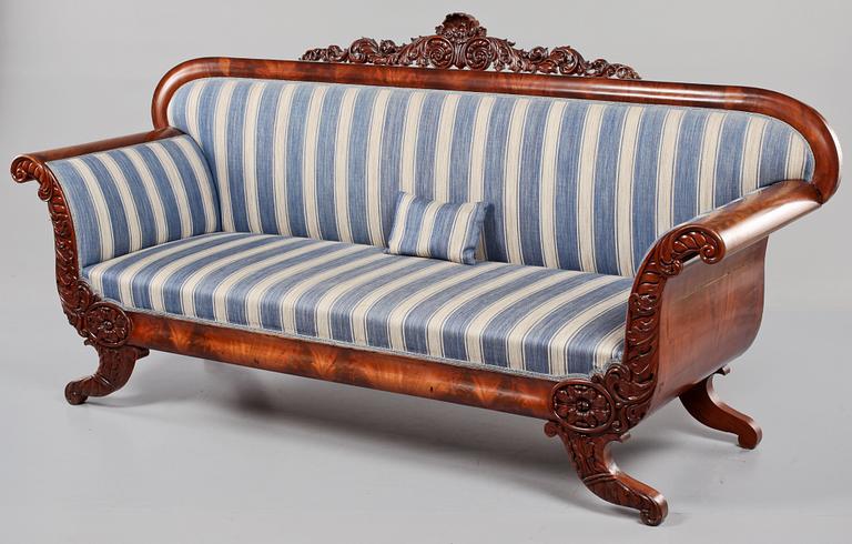 SOFFA, senempire, 1800-tal.