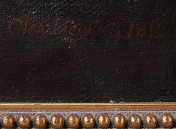 OKÄND KONSTNÄR, olja på duk, sign o dat 1817.