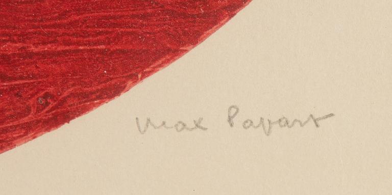 Max Papart, carborundumetsning, signerad 36/75.