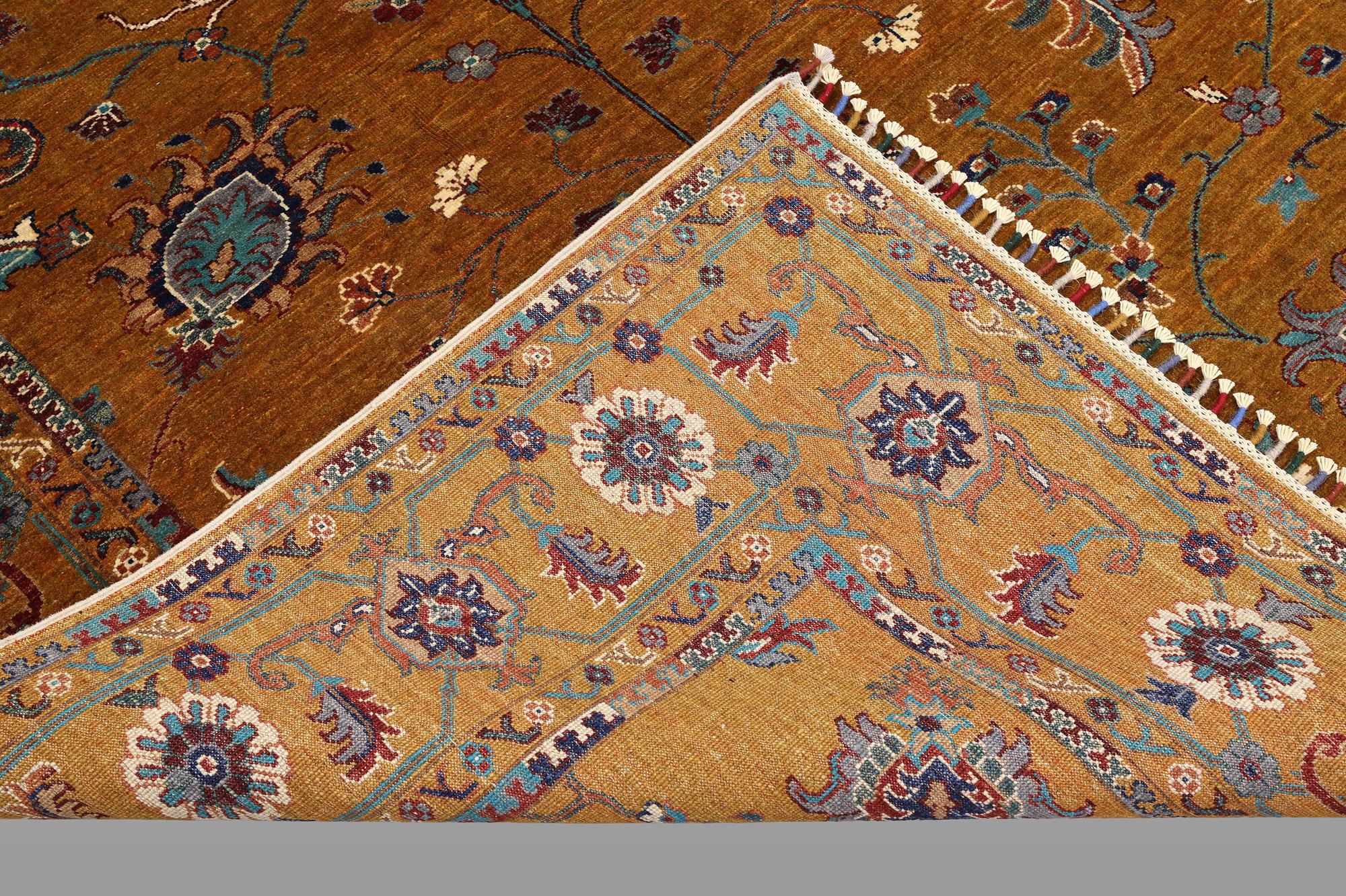 A rug, Ziegler design, approx. 245 x 182 cm.