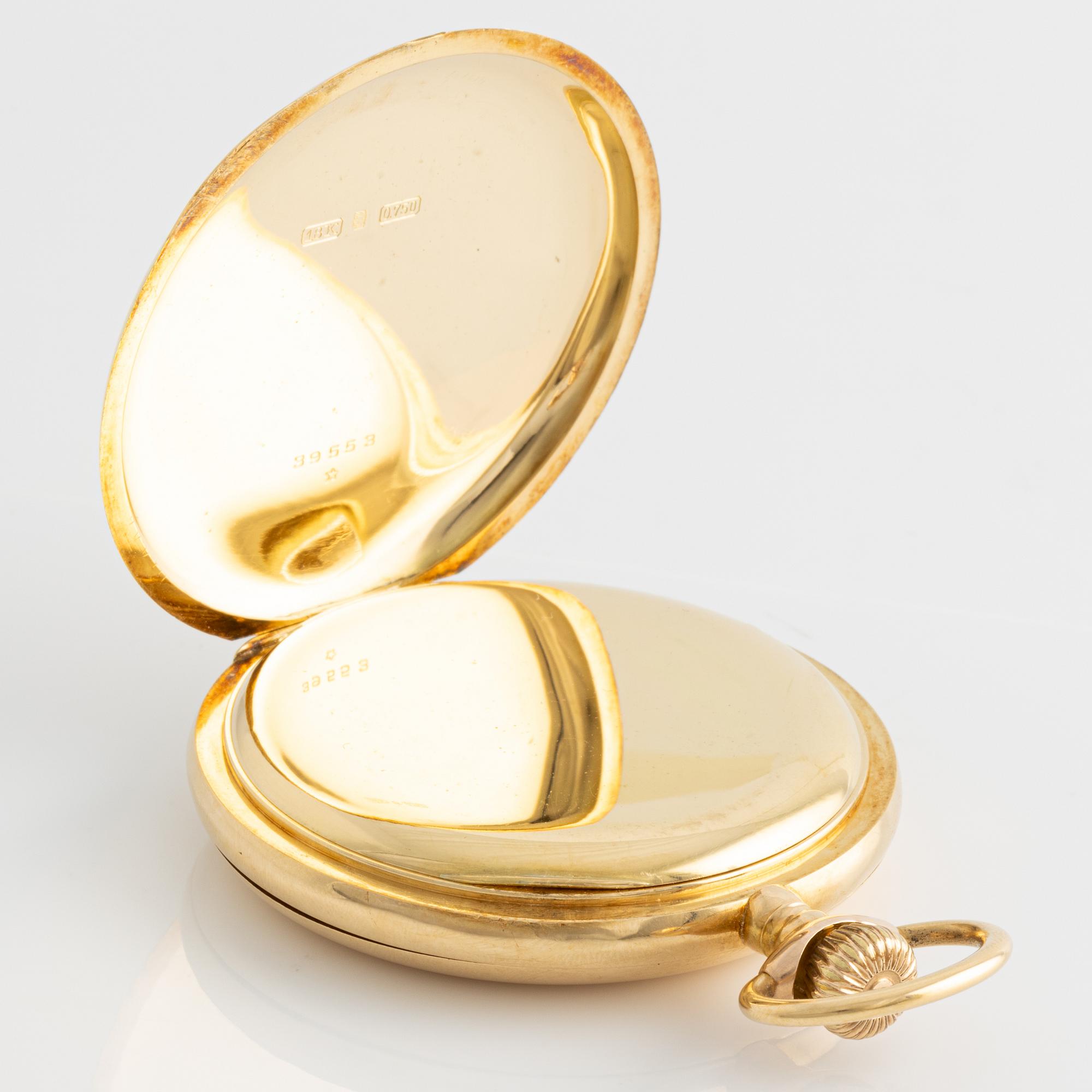 Ch. F. Tissot & Fils, pocket watch, 56 mm, hunter.