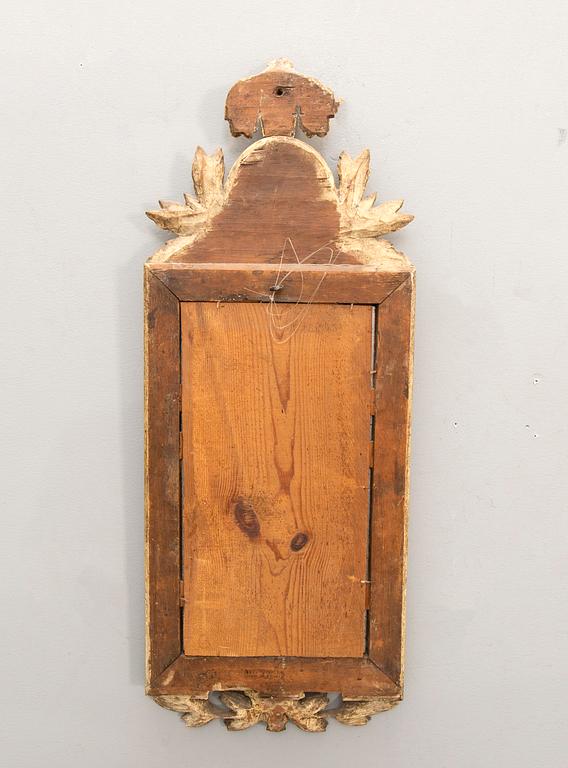 A Swedish gilded signed Gustavian mirror by CG Fyrwald.