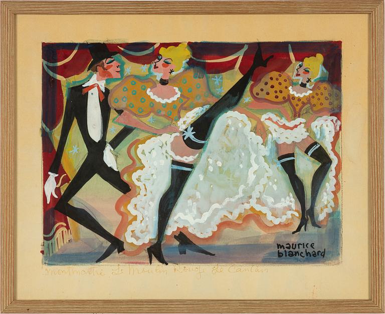 Maurice Blanchard, "Montmartre Le Moulin Rouge de CanCan".