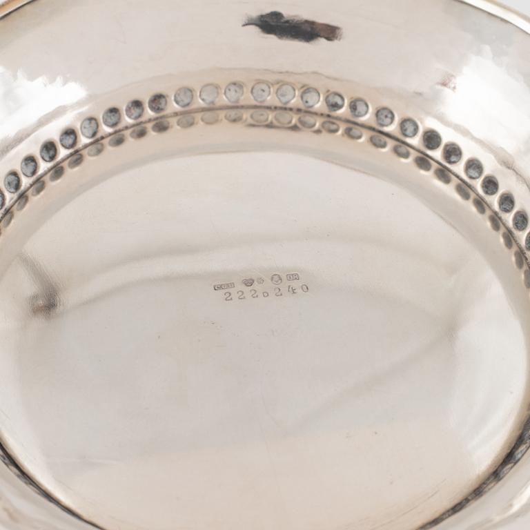 A Swedish silver bowl, mark of GAB, Stockholm 1940.