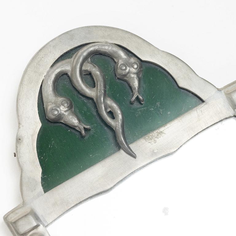 Spegellampetter, ett par, tenn, Swedish Grace, 1920/30-tal.