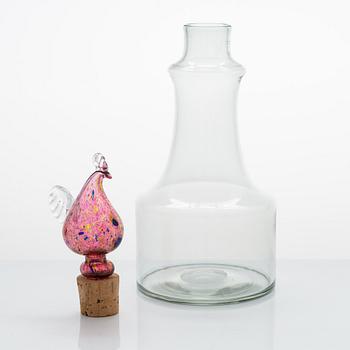 Kaj Franck, a decanter signed K. Franck, Nuutajärvi Notsjö -63.