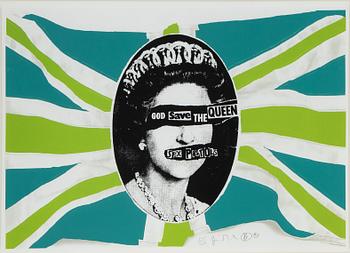 Jamie Reid, serigraph in color signed and numbered 103/200 dated 97.