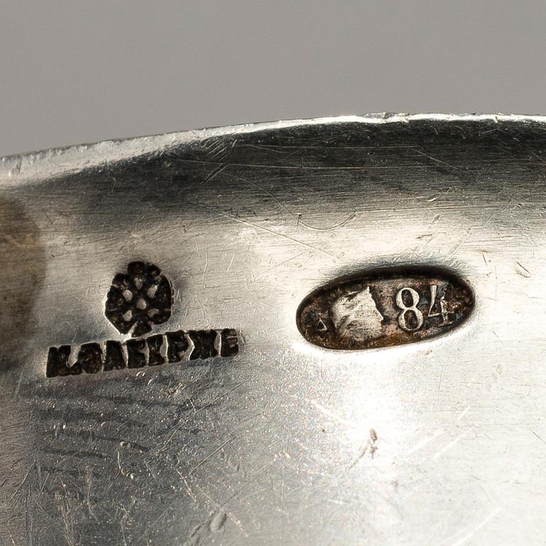 GRAVY LADLE, silver, Fabergé, Moscow 1908-1917, weight 118 g.