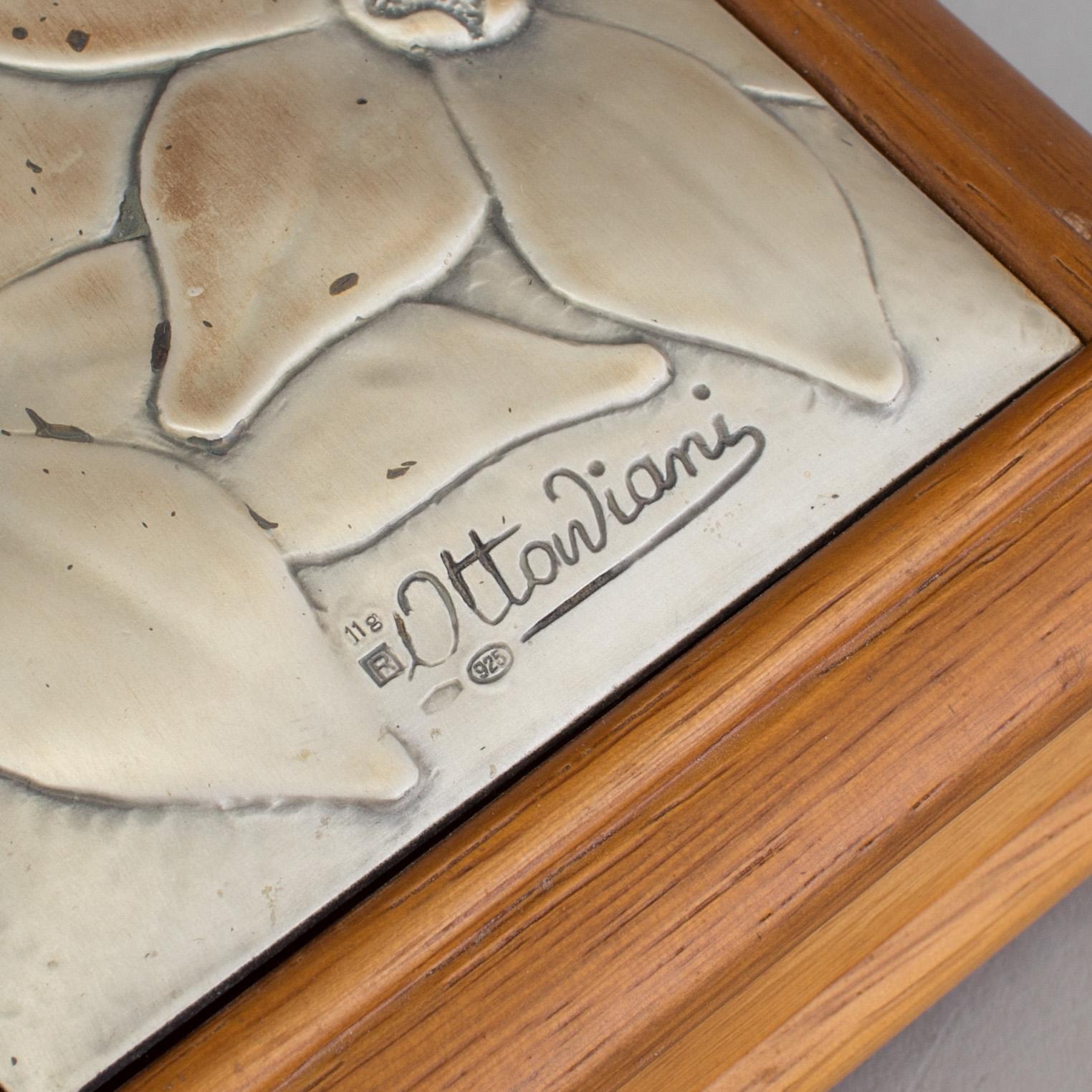 ASK med LOCK, trä och sterlingsilver, 1900-tal.