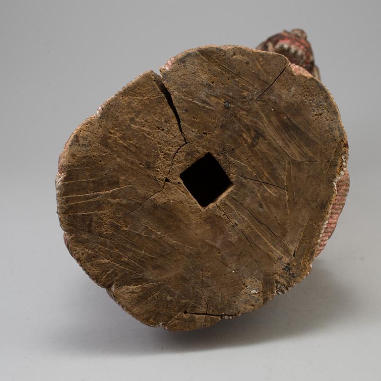 A wooden mythical beast, Southeast Asia, early 20th Century.