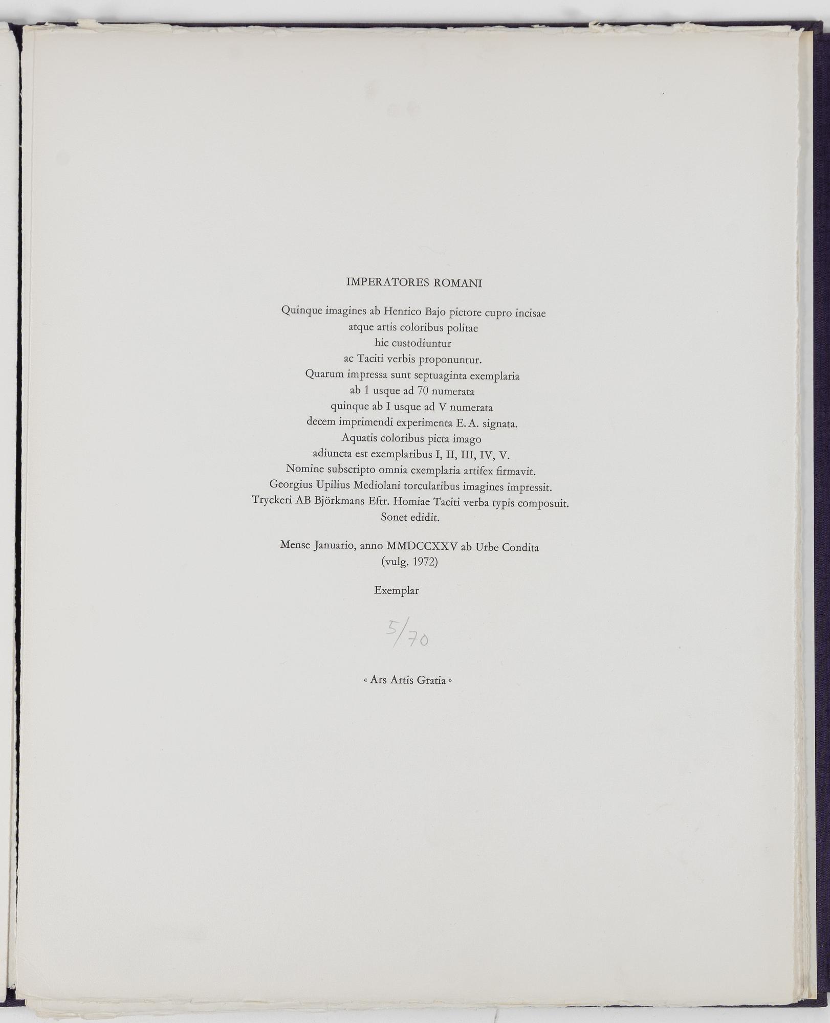 Enrico Baj, "Imperatores Romani".