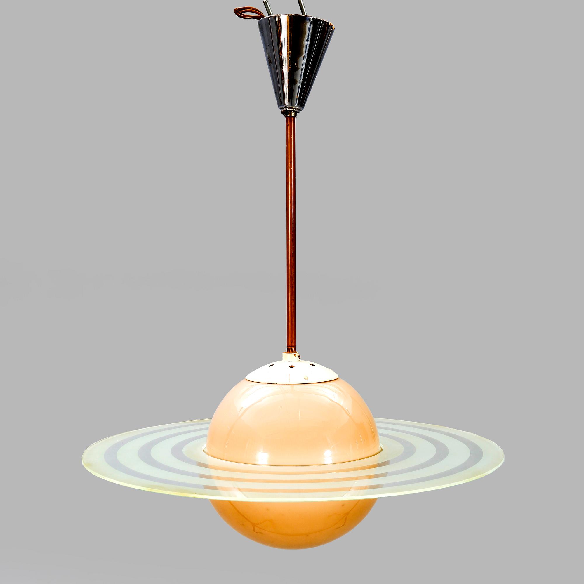 Ceiling lamp, Saturn model, 1930s / 40s.