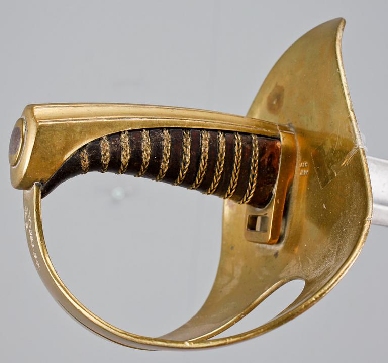 SABEL, Sverige, m/1854 för kavalleriet.