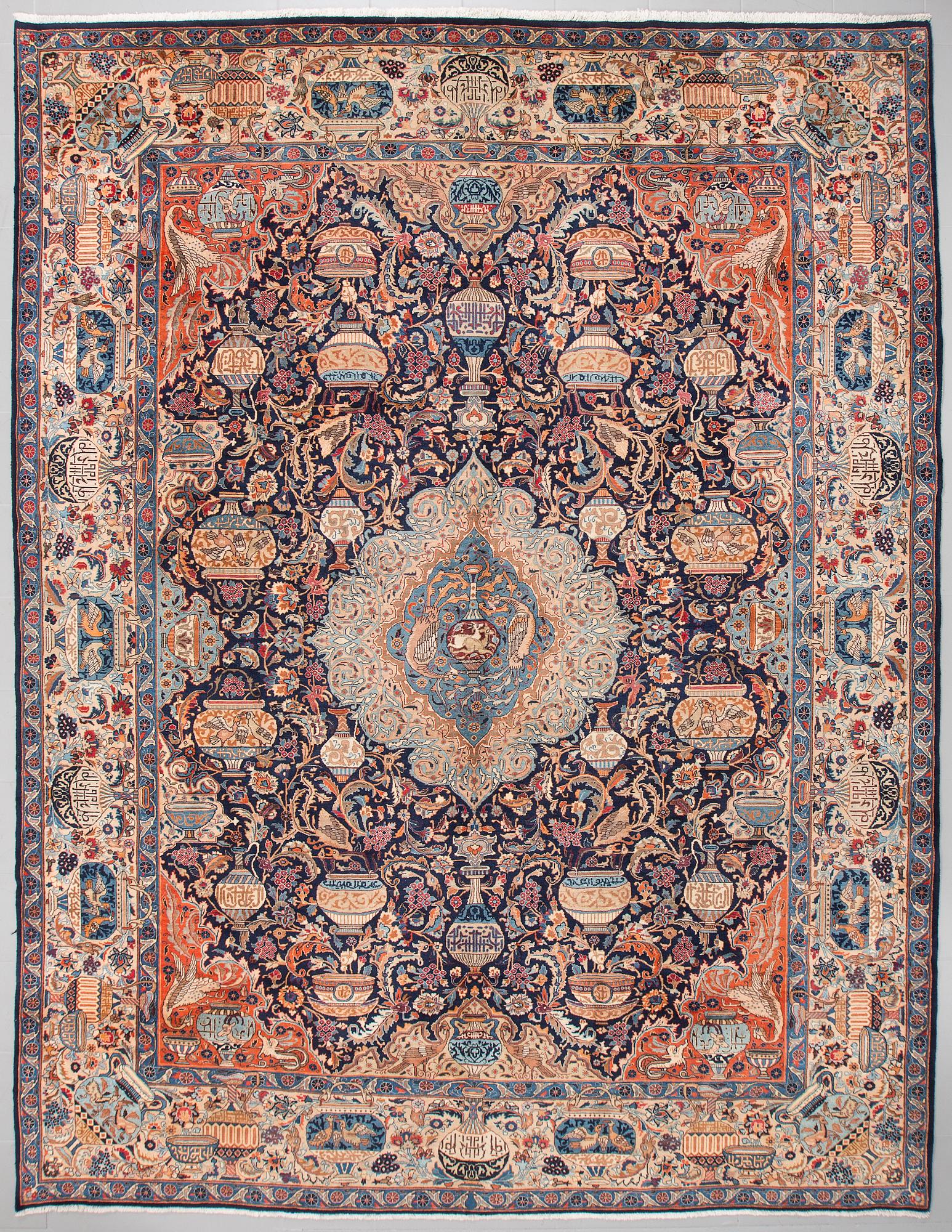 A Kashmar rug, 392 x 300 cm.
