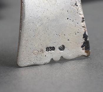 PARTI SILVER, 8 delar, bla Sverige, omkring 1900. Ca 510 gram.