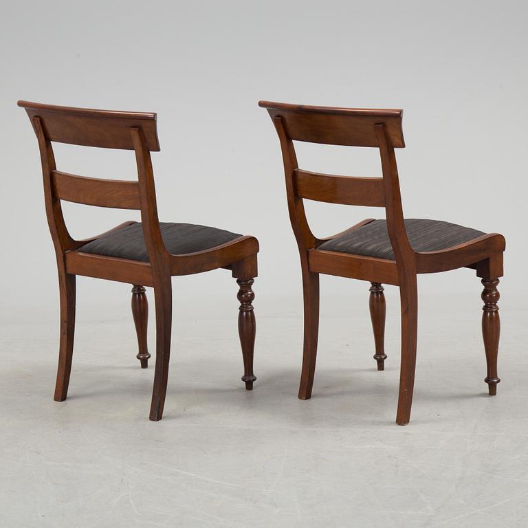 A set of six chairs, mid 1800s.