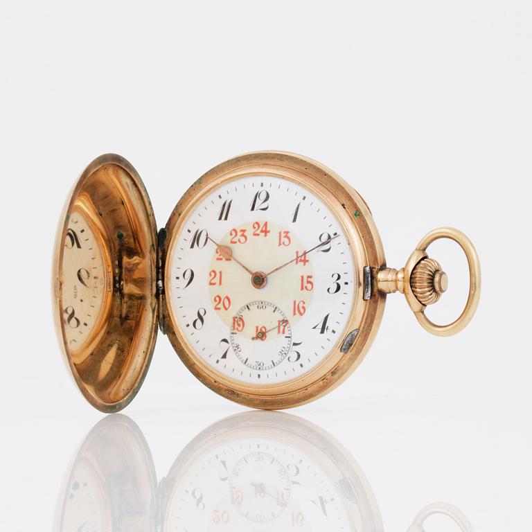 FICKUR, guld 14K, 1900-talets första hälft. Tot ca 96 gram.