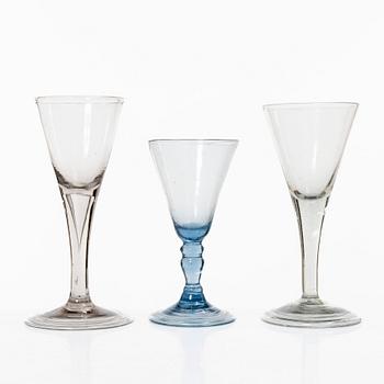 Glass, 5 pcs, 17th-18th century.
