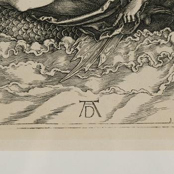 ALBRECHT DÜRER after, copperplate, signed in plate, subsequent deduction.